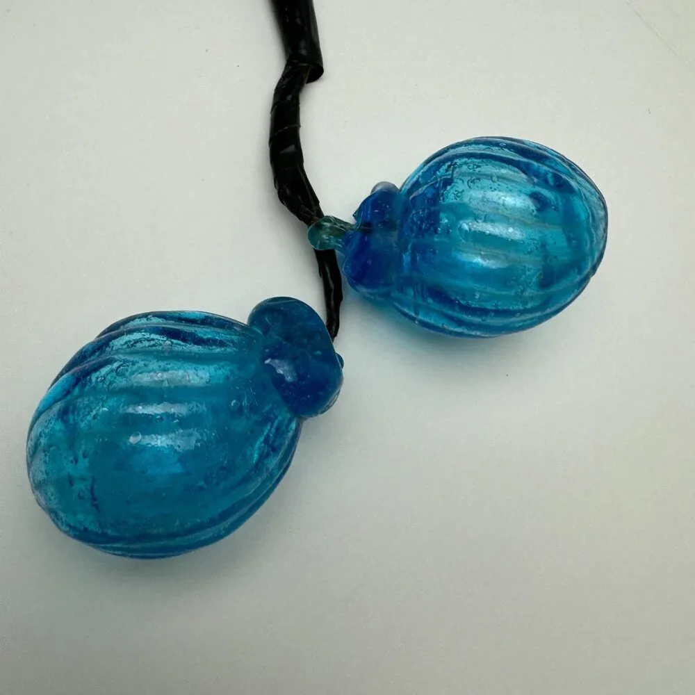 RARE Vintage ART Blue Glass 